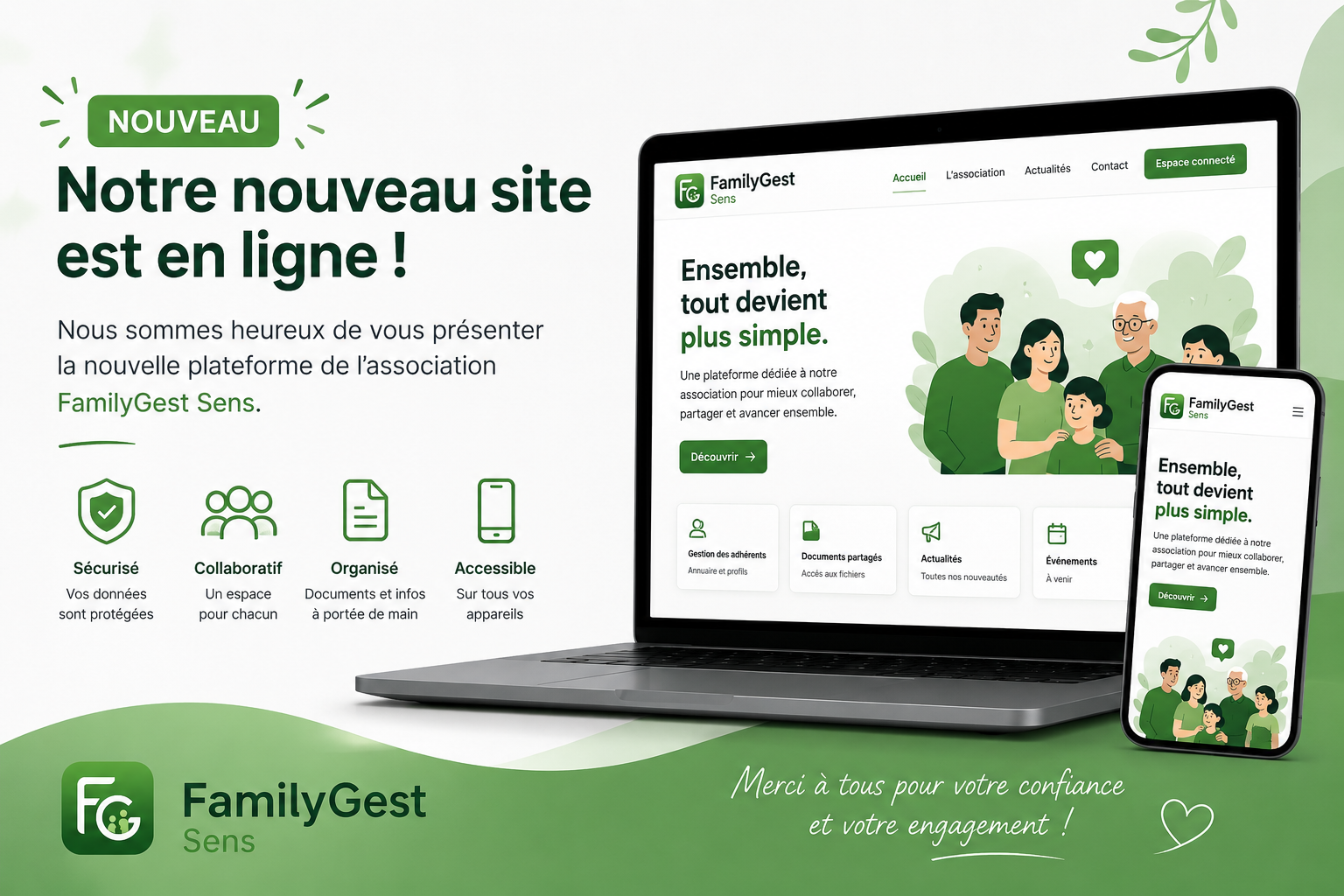 Le nouveau site de FamilyGest est en ligne